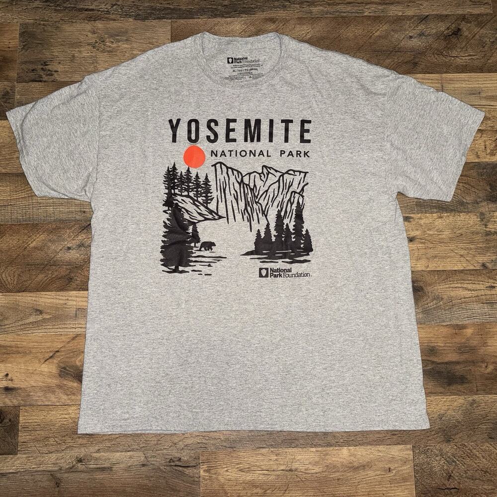 Yosemite National Park Shirt Mens XL Gray National Park Foundation Graphic